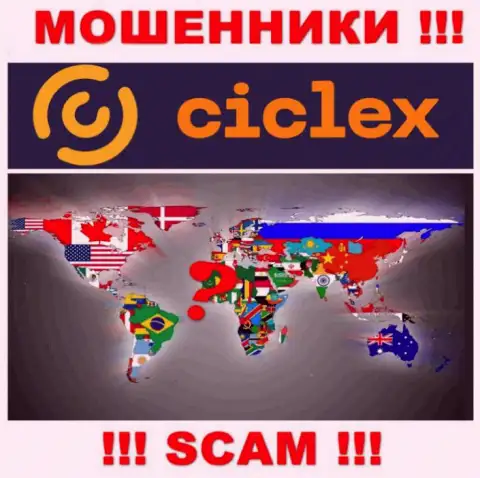Юрисдикция Ciclex не предоставлена на сайте организации - это мошенники ! Будьте крайне внимательны !!!