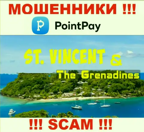 Поинт Пей сообщили на сайте свое место регистрации - на территории Kingstown, St. Vincent and the Grenadines