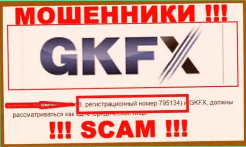 Номер регистрации еще одних мошенников всемирной сети интернет компании GKFX Internet Yatirimlari Limited Sirketi: 795134