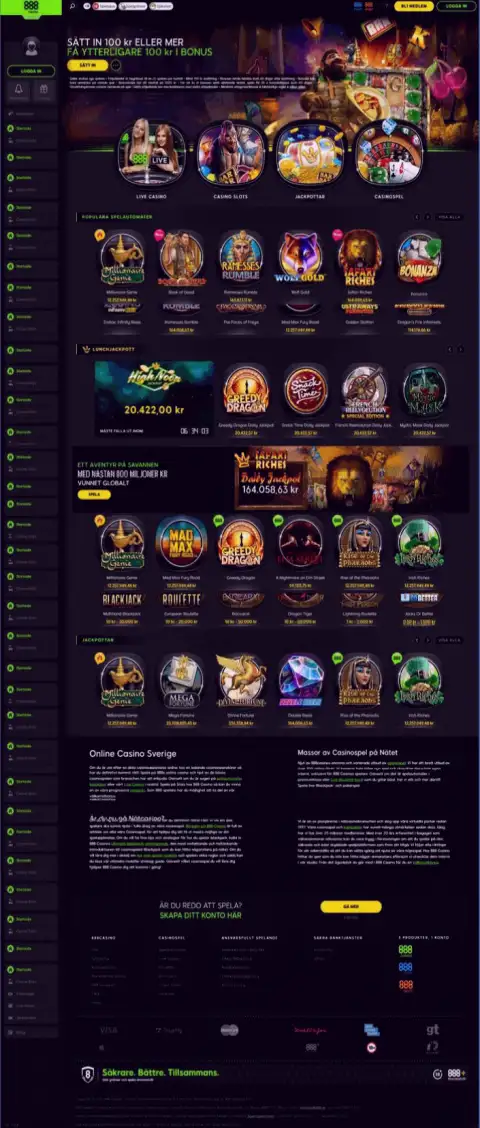 Неправда на страницах web-портала мошенников 888 Casino