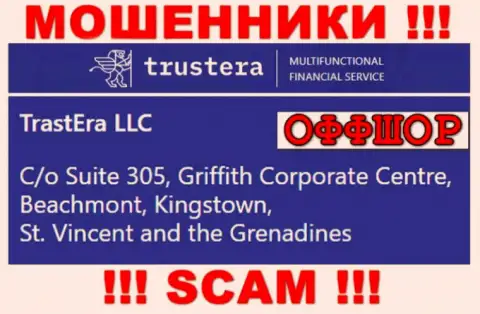 Suite 305, Griffith Corporate Centre, Beachmont, Kingstown, St. Vincent and the Grenadines - оффшорный адрес регистрации воров Trustera Global, указанный на их web-ресурсе, БУДЬТЕ ПРЕДЕЛЬНО ОСТОРОЖНЫ !!!