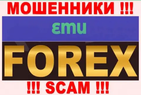 Будьте крайне внимательны, род деятельности EMU, Forex - это кидалово !!!