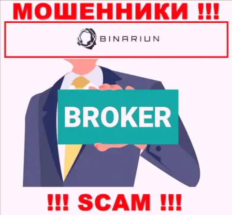 Взаимодействуя с Binariun Net, можете потерять вложенные денежные средства, ведь их Брокер - это кидалово