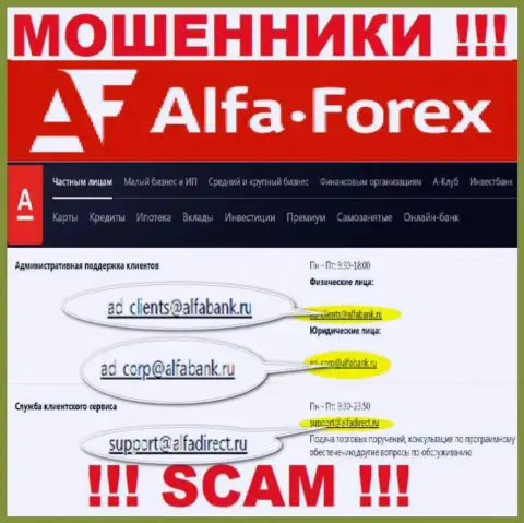 Не надо контактировать через е-мейл с организацией AO ALFA-BANK - это ШУЛЕРА !