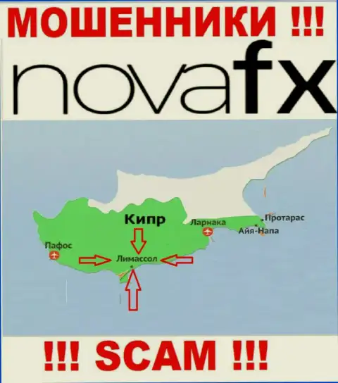 Юридическое место базирования NovaFX Net на территории - Limassol, Cyprus