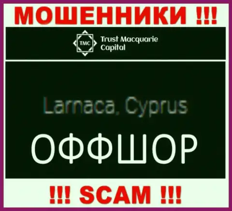 Trust M Capital зарегистрированы в оффшорной зоне, на территории - Cyprus
