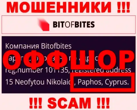 BitOfBites Com - это интернет-мошенники, их место регистрации на территории Кипр