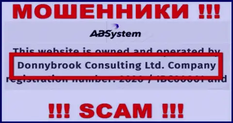 Сведения об юридическом лице ABSystem Pro, ими оказалась компания Donnybrook Consulting Ltd