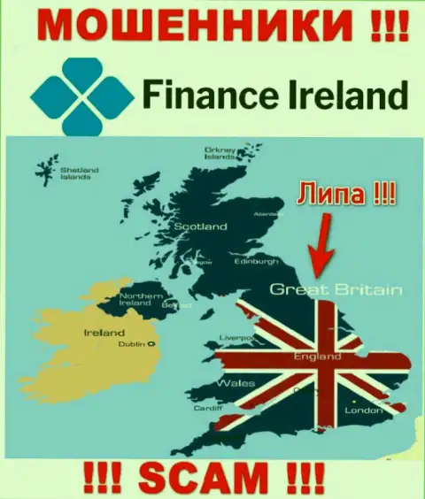 Мошенники Finance Ireland не публикуют достоверную инфу относительно их юрисдикции