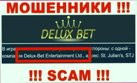 Delux-Bet Entertainment Ltd - это контора, владеющая internet шулерами Deluxe Bet