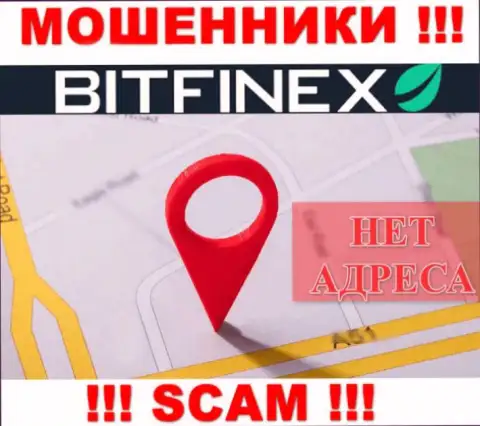 Ворюги Bitfinex не распространяют адрес компании - это МОШЕННИКИ !!!