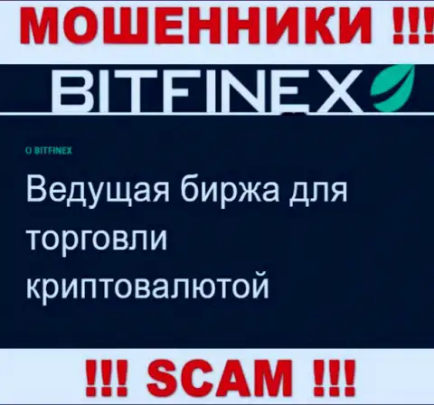 Основная деятельность iFinex Inc - это Crypto trading, будьте весьма внимательны, работают незаконно