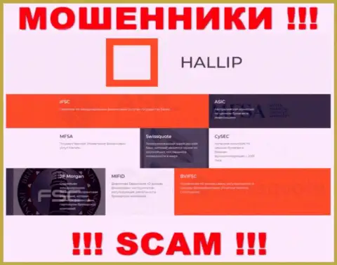 У конторы Hallip есть лицензия на осуществление деятельности от жульнического регулятора: ASIC