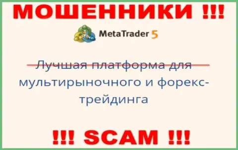 Деятельность обманщиков MetaTrader5: Торговая платформа - это замануха для малоопытных людей