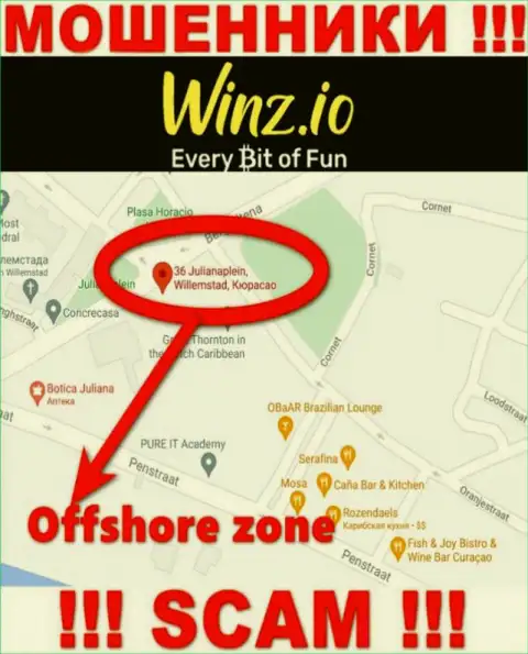 Winz имеют офшорную регистрацию: Curaçao - будьте крайне внимательны, мошенники