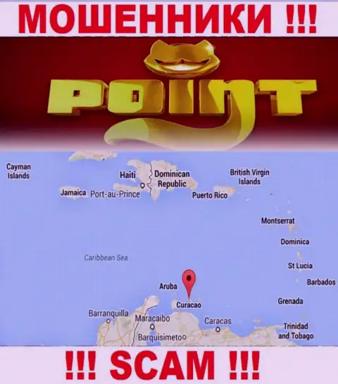 Контора PointLoto зарегистрирована довольно-таки далеко от оставленных без денег ими клиентов на территории Curacao