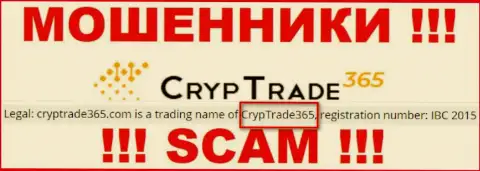 CrypTrade365 Com - это МОШЕННИКИ !!! Управляет данным лохотроном CrypTrade365