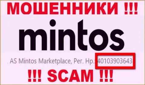 Рег. номер Mintos, который обманщики предоставили у себя на веб странице: 4010390364