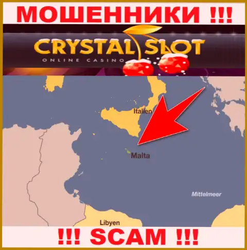 Malta - именно здесь, в оффшоре, пустили корни интернет-жулики Crystal Investments Limited