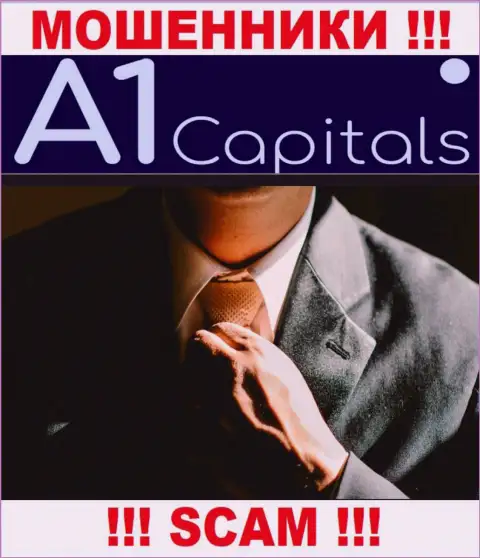 О лицах, которые руководят компанией A1 Capitals абсолютно ничего не известно