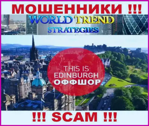 На своем веб-сайте WorldTrendStrategies Com указали, что зарегистрированы они на территории - Эдинбург, Шотландия, Великобритания