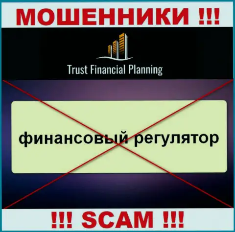 Сведения о регуляторе компании Trust Financial Planning Ltd не найти ни на их сайте, ни в интернете