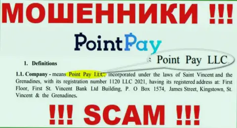 Point Pay LLC - это контора, владеющая internet обманщиками ПоинтПэй