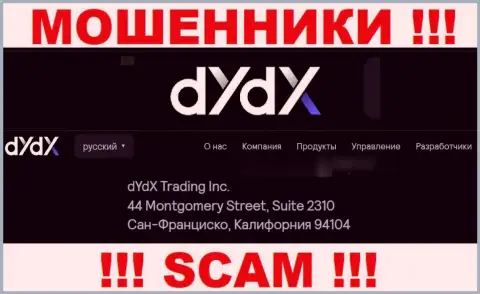 Избегайте сотрудничества с организацией dYdX !!! Указанный ими официальный адрес - это фейк