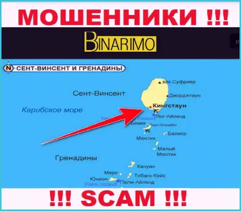 Контора Binarimo Com - это internet мошенники, обосновались на территории Кингстаун, Сент-Винсент и Гренадины, а это офшор