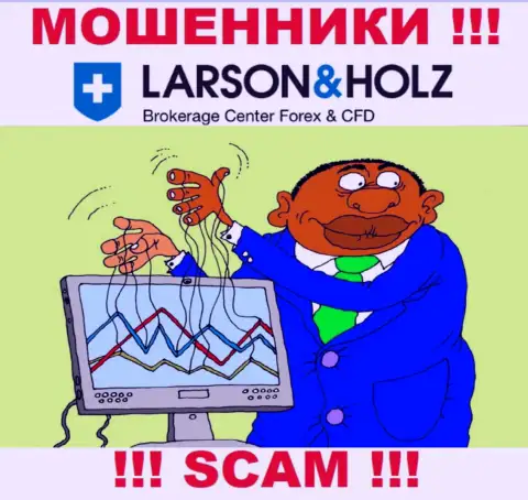 Прибыль с брокерской организацией ЛарсонХольц Ру Вы никогда получите - не поведитесь на дополнительное вливание денежных активов