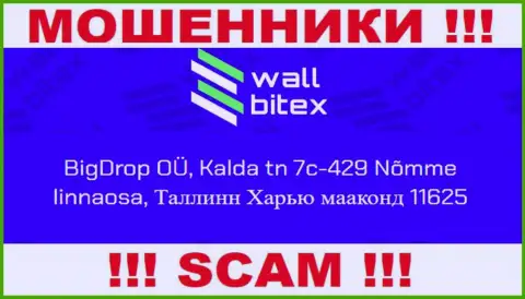 Wall Bitex, по тому адресу регистрации, который они засветили на своем сайте, не сумеете найти, он ложный