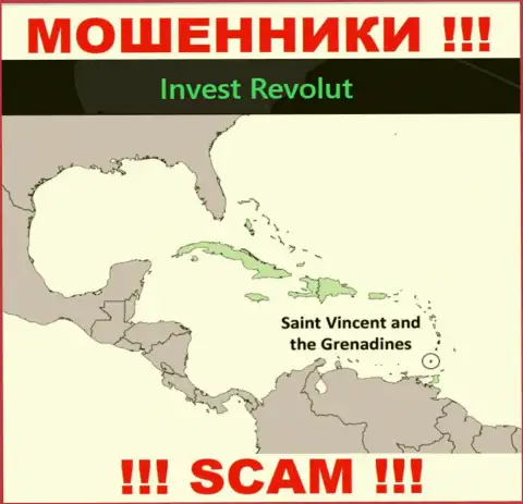 Invest-Revolut Com расположились на территории - St. Vincent and the Grenadines, избегайте совместного сотрудничества с ними