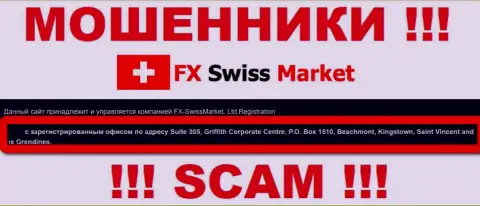 Юридическое место регистрации мошенников FX Swiss Market - Saint Vincent and the Grendines