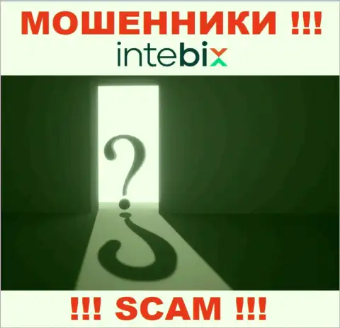 Остерегайтесь совместной работы с интернет мошенниками Intebix - нет сведений о юридическом адресе регистрации