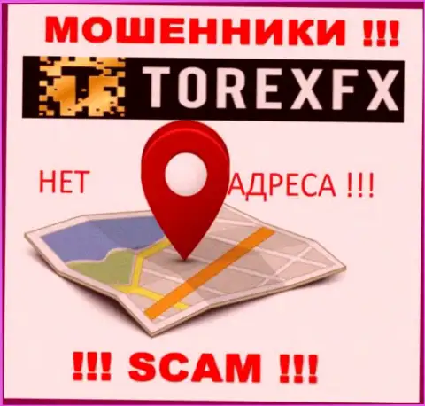 TorexFX не представили свое местоположение, на их web-портале нет инфы о адресе регистрации